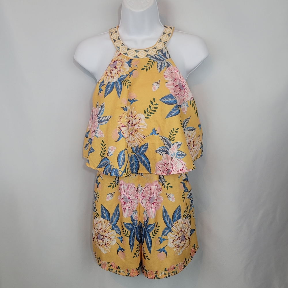 Blue Rain Romper